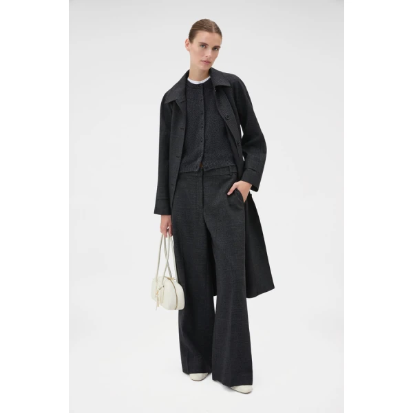 Oroton Wool Flat Front Pant - Oroton Pants - Australian Heritage Luxury - Shop at Coveti