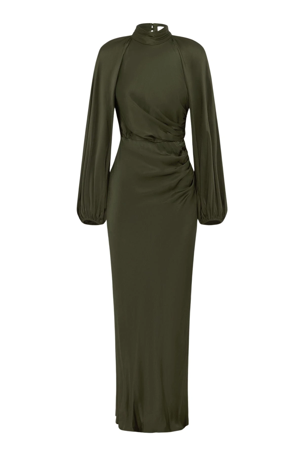 Shona-Joy-La-Lune-High-Neck-Balloon-Sleeve-Maxi-Dress-Forest-2025-coveti95367_nobg Shona Joy Green Dresses