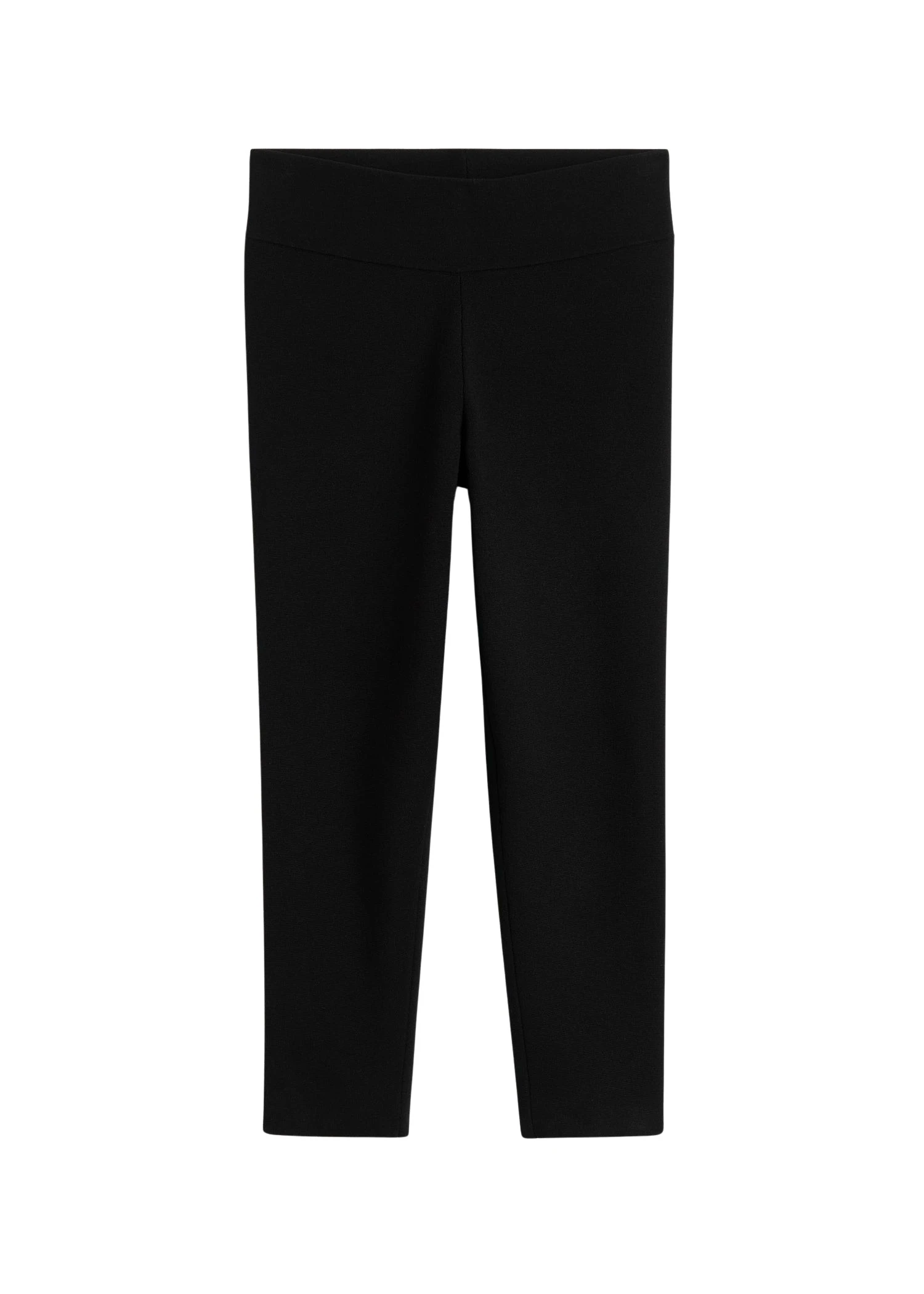 Toteme-Capri-Knit-Leggings-Black95767_nobg Toteme Pants with minimalist design at Coveti