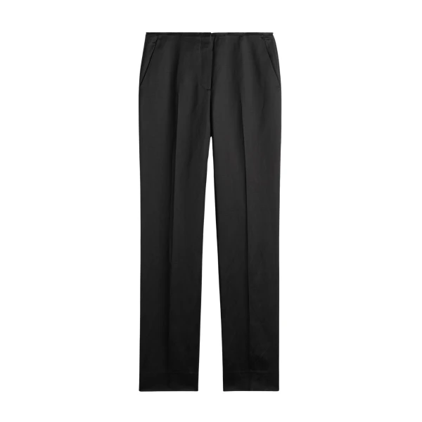 Toteme Easy Raw Edge Trousers Black