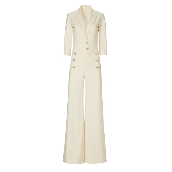 Costarellos Jumpsuit - Romantic Greek Lace - Shop at Coveti