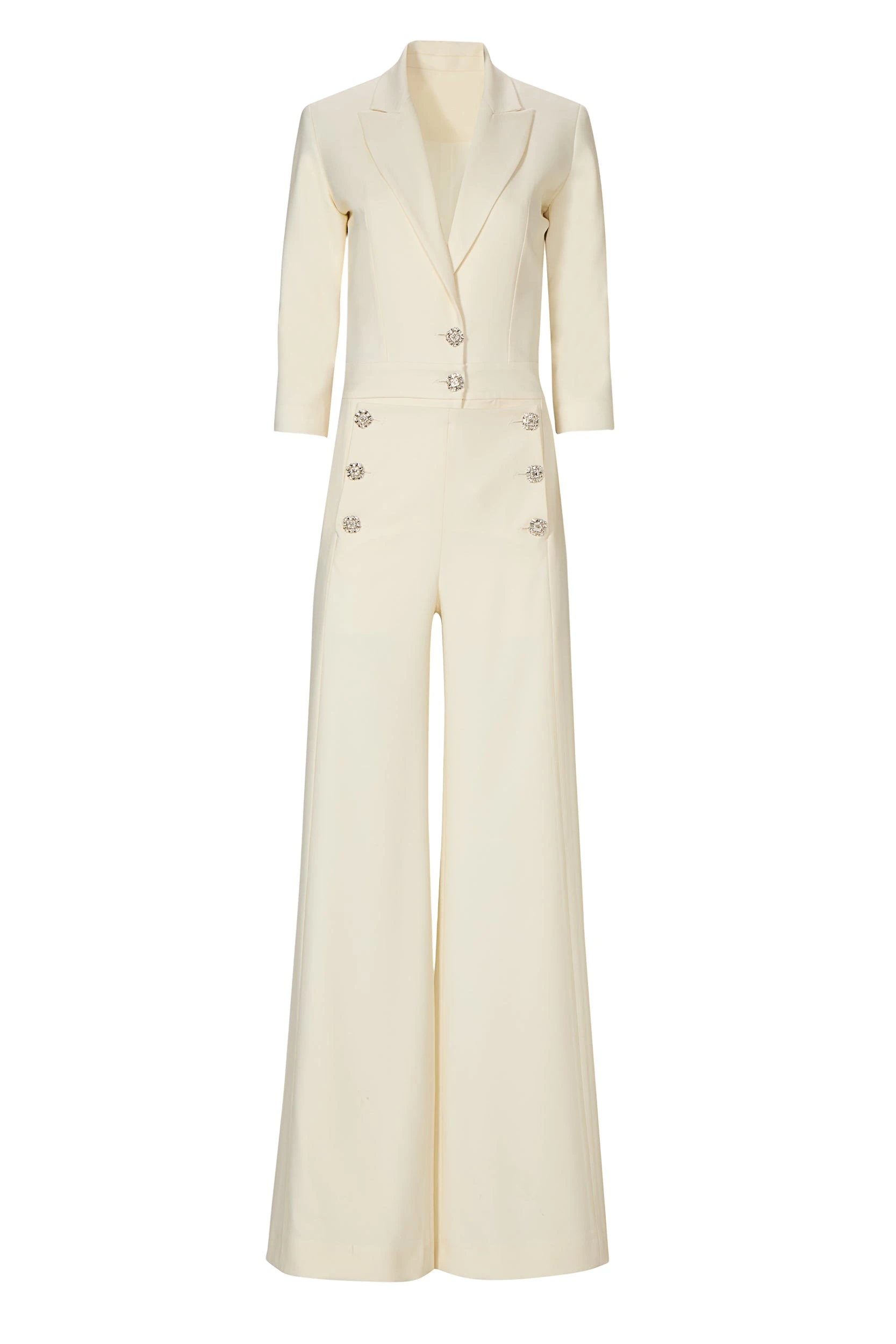 Velara-Lightweight-Wool-Jumpsuit-Costarellos-Jumpsuit12033_nobg Costarellos Jumpsuit - Romantic Greek Lace - Shop at Coveti