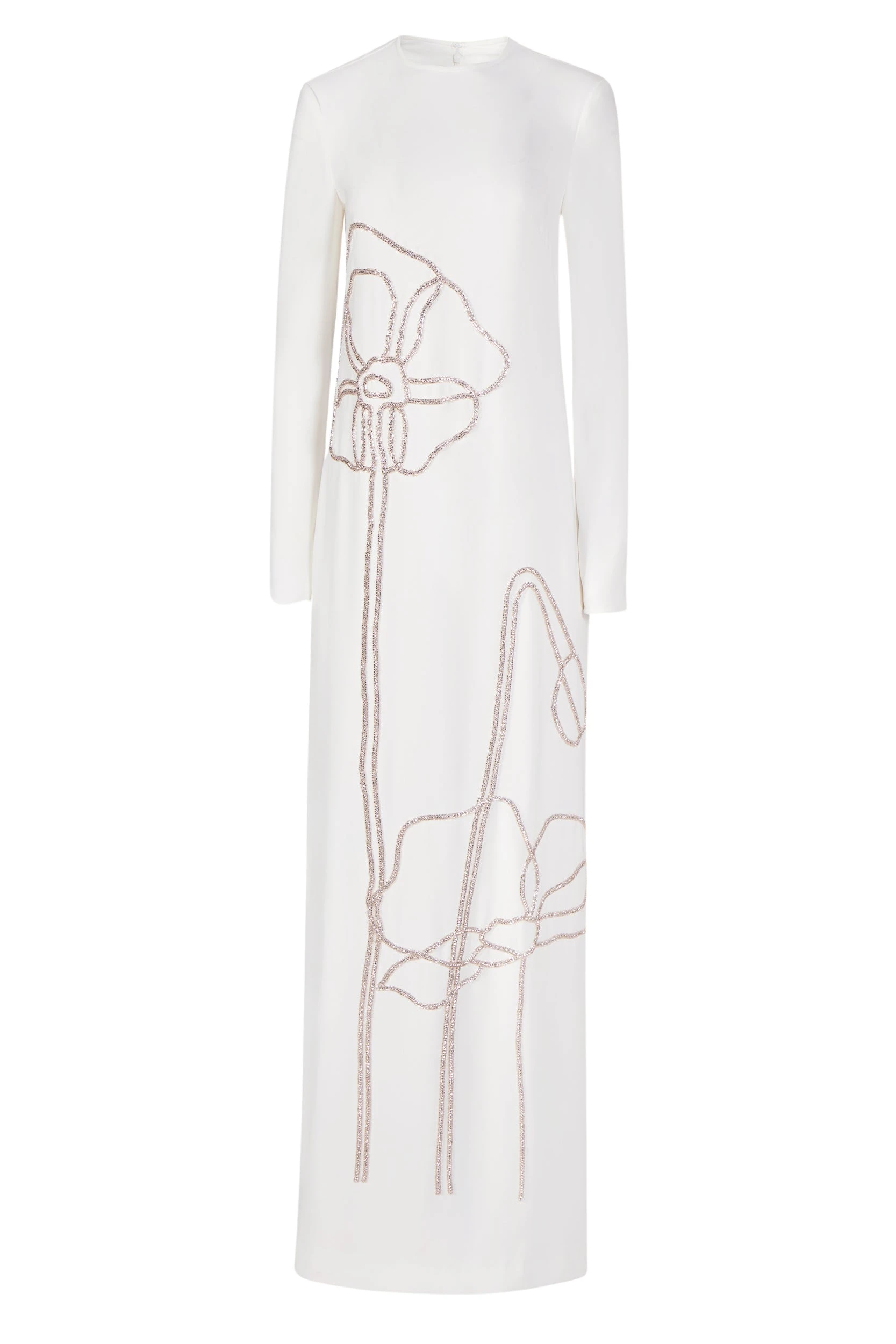 Zarie-Crepe-Column-Gown-Costarellos-Dresses51067_nobg Costarellos Dresses - Romantic Greek Lace - Shop at Coveti