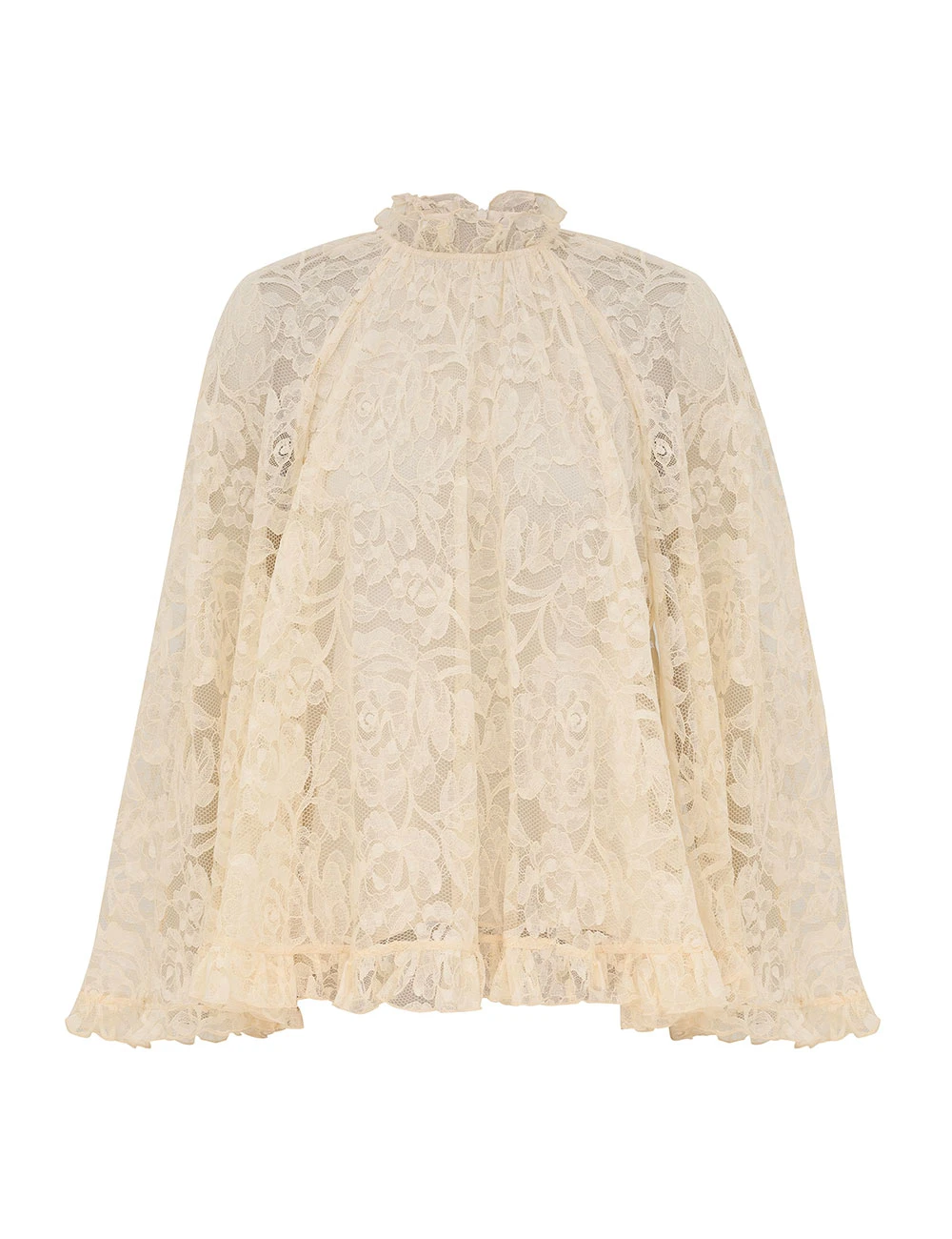 Zimmermann Carousel Lace Angel Blouse | Ready to Wear Collection Coveti Elevate your elegance in this Zimmermann Tops available now at Coveti