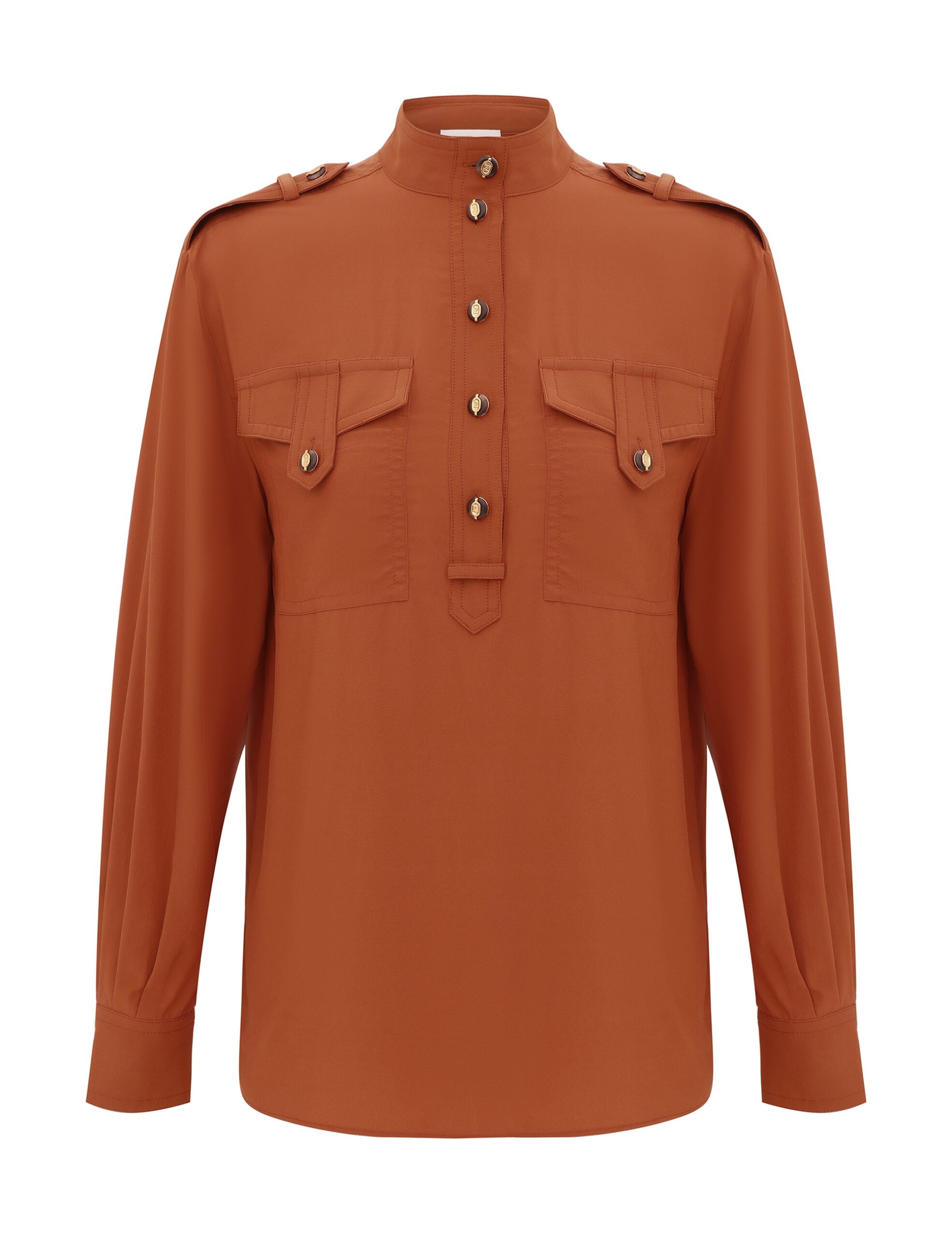 Zimmermann Utility Shirt | Ready to Wear Collection Coveti Elevate your elegance in this Zimmermann Tops available now at Coveti