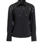 Zuhair Murad Taffeta Paillettes Shirt - Tops - Lebanese Haute Couture and Evening Gowns at Coveti