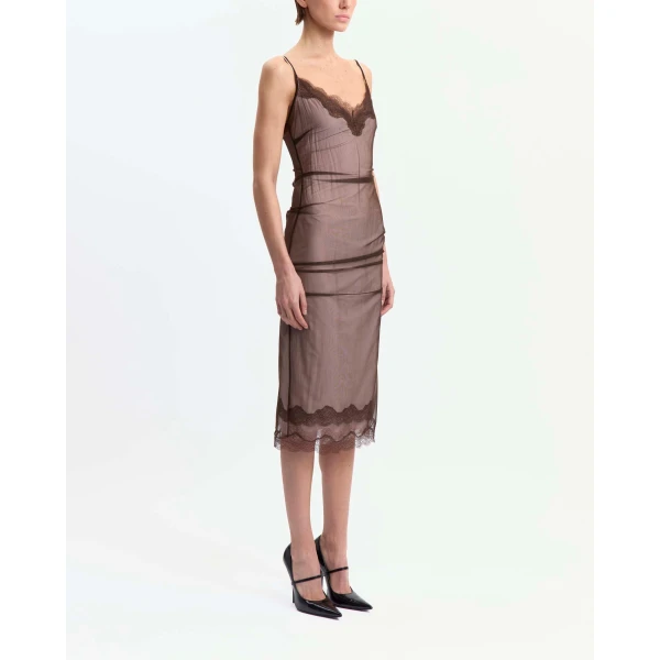 Elevate your elegance in this 16Arlington Dresses from the luxury feather dress edit