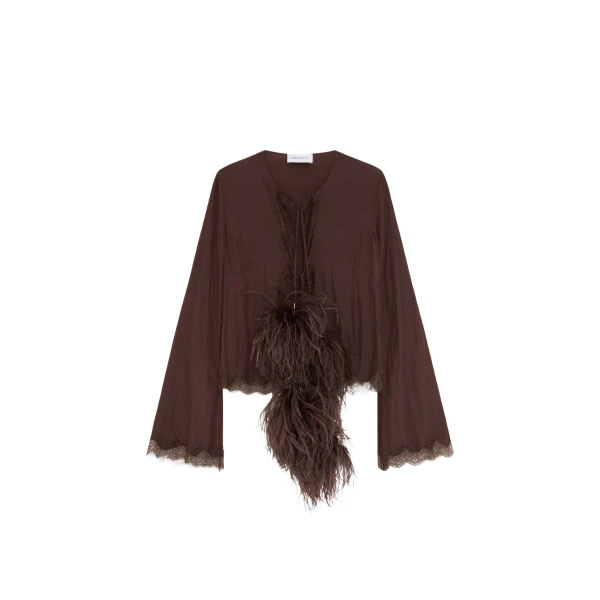 Elevate your elegance in this 16Arlington Knitwear from the luxury feather dress edit