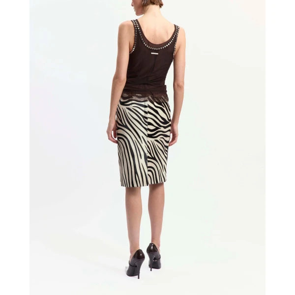 Elevate your elegance in this 16Arlington Skirts from the luxury feather dress edit
