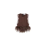 Elevate your elegance in this 16Arlington Tops from the luxury feather dress edit