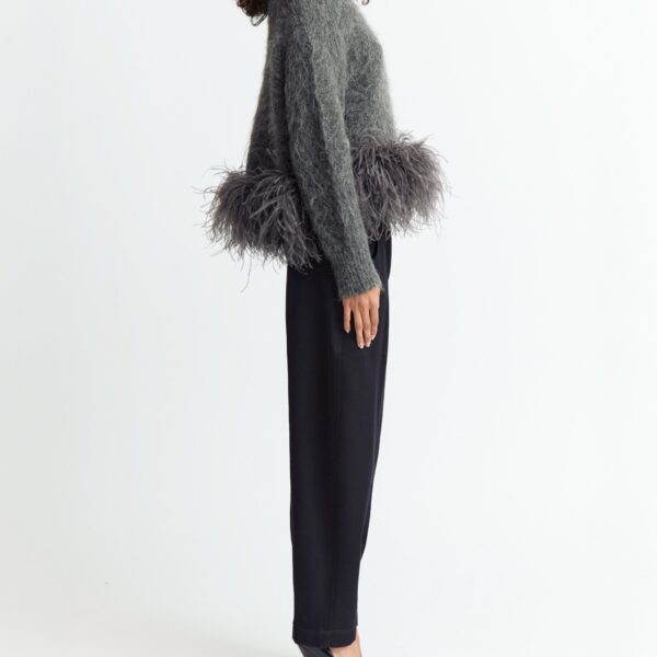 Elevate your elegance in this 16Arlington Knitwear from the luxury feather dress edit