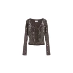 Elevate your elegance in this 16Arlington Knitwear from the luxury feather dress edit