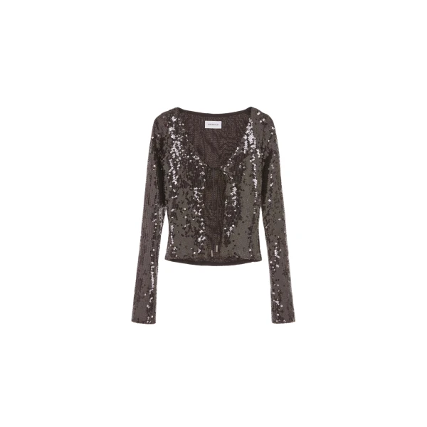 Elevate your elegance in this 16Arlington Knitwear from the luxury feather dress edit