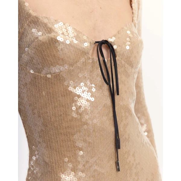 Elevate your elegance in this 16Arlington Dresses from the luxury feather dress edit