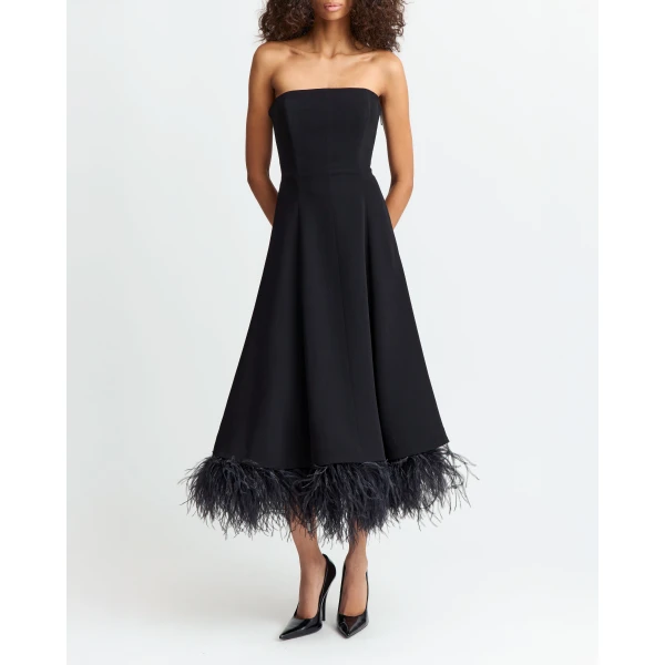 16Arlington Gioele Midi Dress In Crepe, view 2