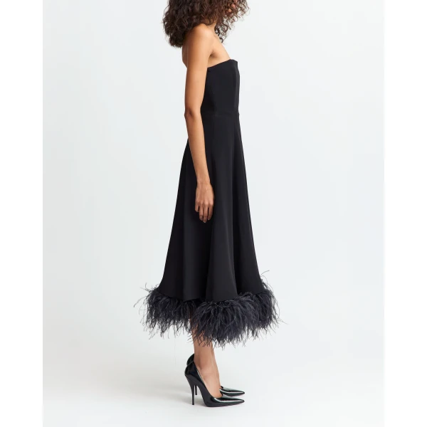 16Arlington Gioele Midi Dress In Crepe, view 3