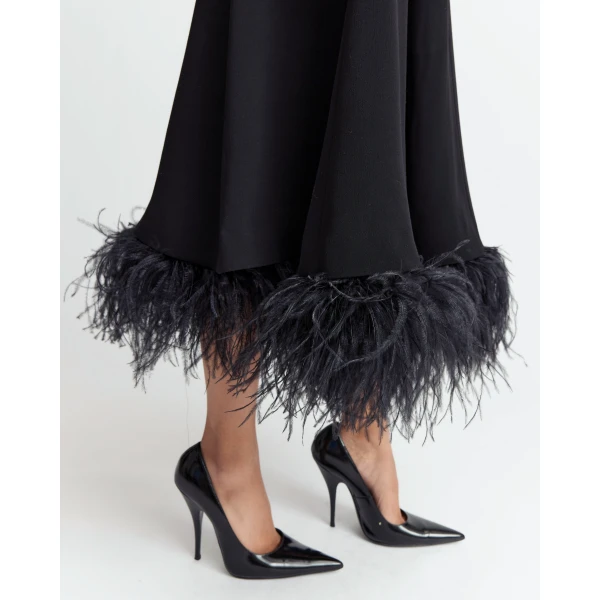 16Arlington Gioele Midi Dress In Crepe, view 5