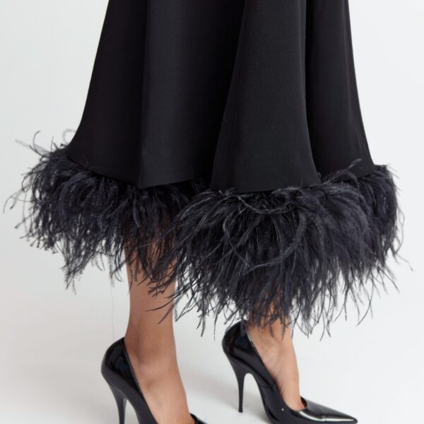 Elevate your elegance in this 16Arlington Dresses from the luxury feather dress edit