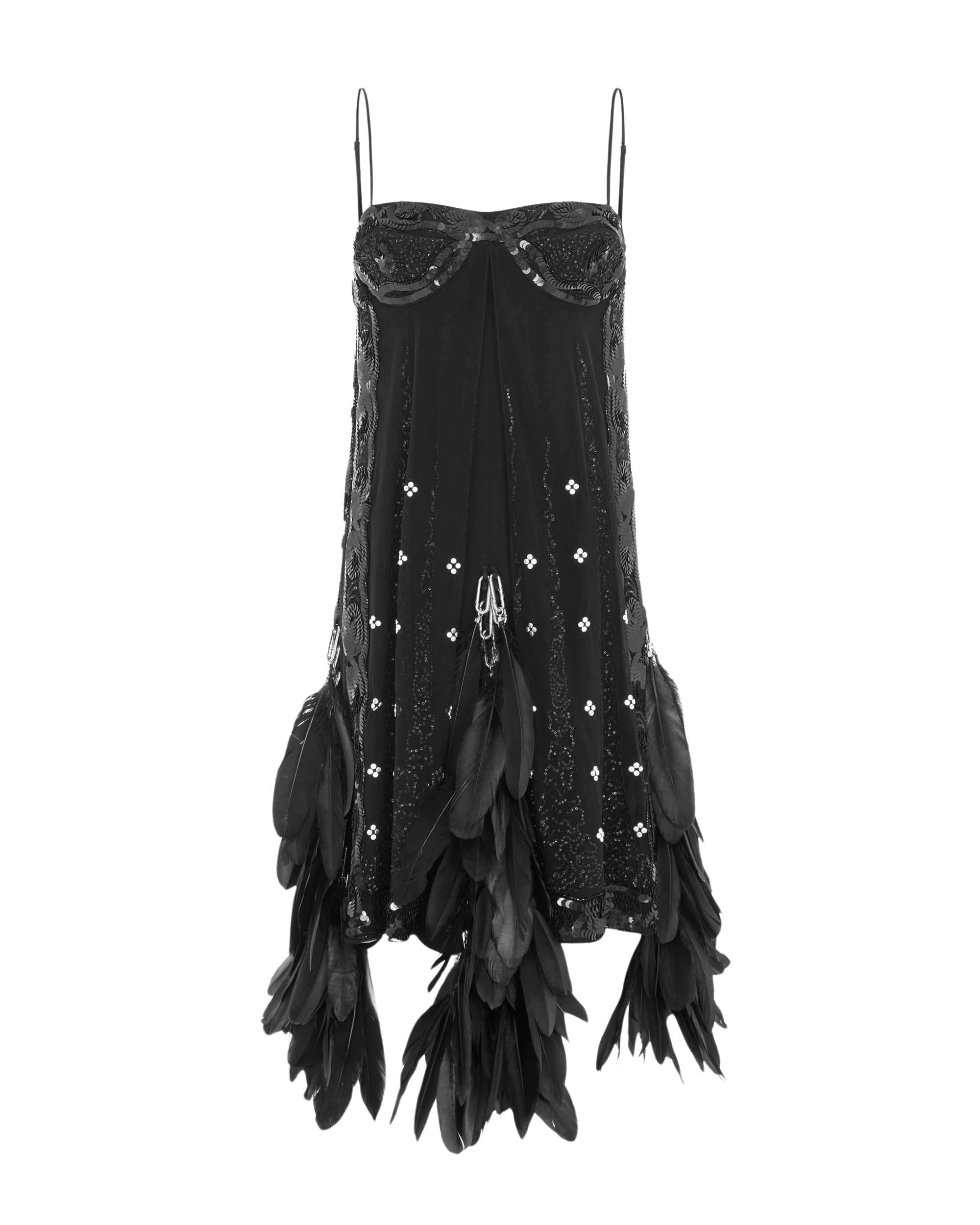 Elevate your elegance in this 16Arlington Dresses from the luxury feather dress edit