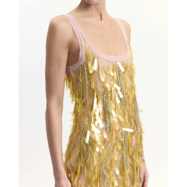 Elevate your elegance in this 16Arlington Dresses from the luxury feather dress edit