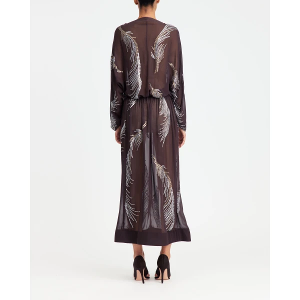 16Arlington Silas Midi Dress In Georgette, view 4