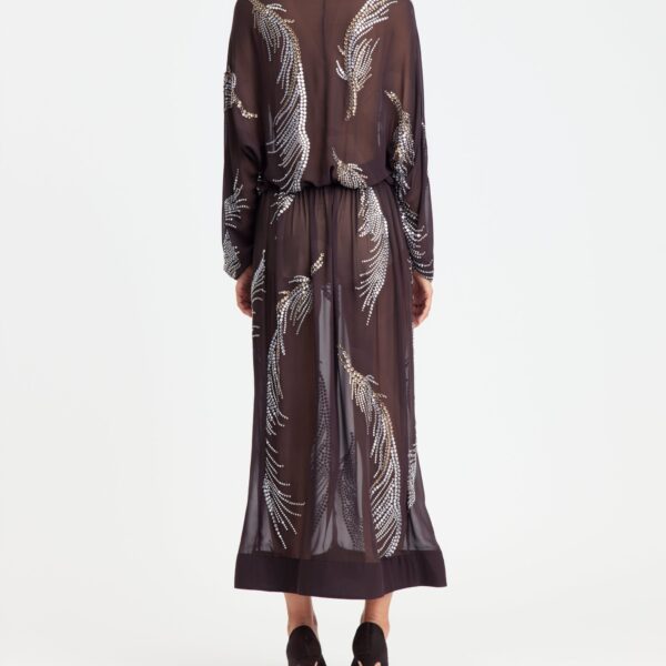 Elevate your elegance in this 16Arlington Dresses from the luxury feather dress edit