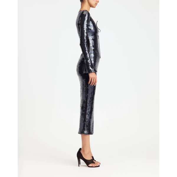 Elevate your elegance in this 16Arlington Dresses from the luxury feather dress edit