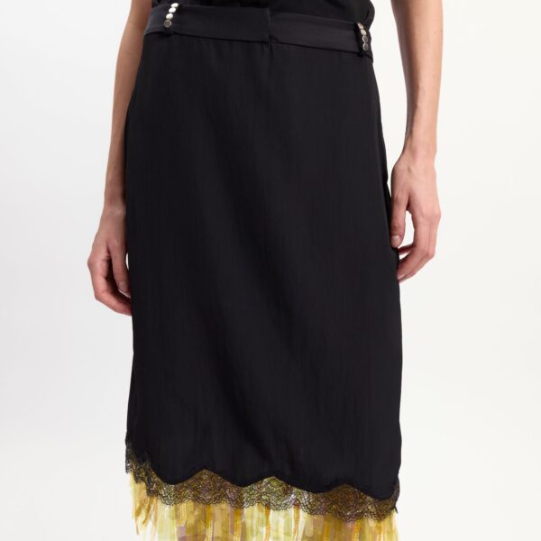 Elevate your elegance in this 16Arlington Skirts from the luxury feather dress edit