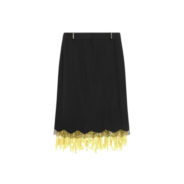 Elevate your elegance in this 16Arlington Skirts from the luxury feather dress edit