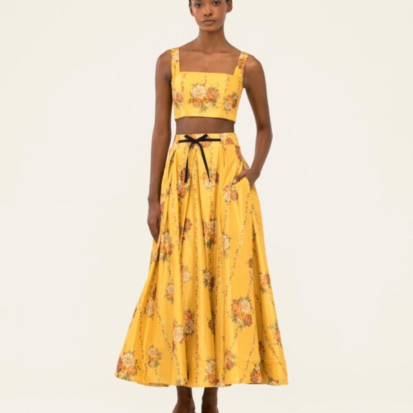 Agua by Agua Bendita Amanda Paramo Cropped Top - Agua By Agua Bendita Tops - Artisanal Colombian Resort Wear at Coveti