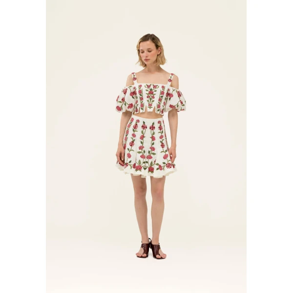 Agua By Agua Bendita Cerezo Quebrada Mini Skirt, view 4