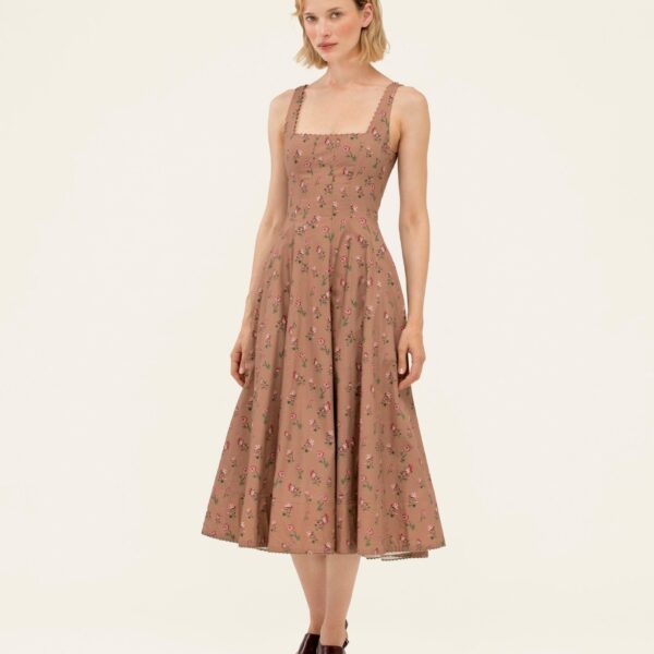 Agua by Agua Bendita Frontera Quebrada Midi Dress - Agua By Agua Bendita Dresses - Artisanal Colombian Resort Wear at Coveti