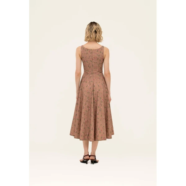 Agua By Agua Bendita Frontera Quebrada Midi Dress, view 5