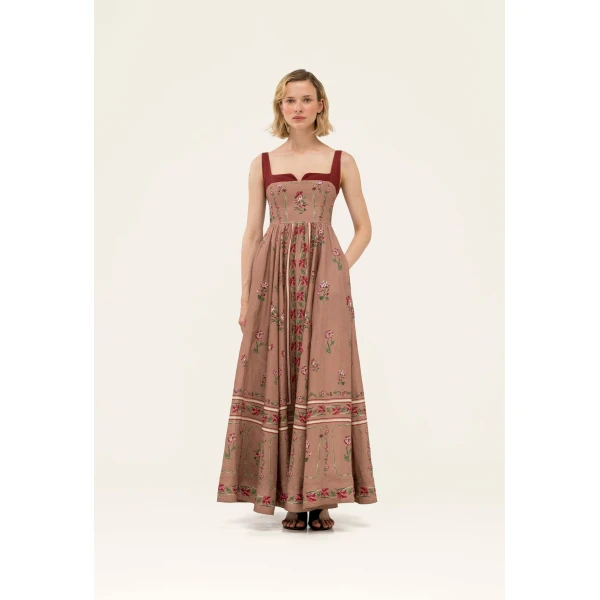 Agua By Agua Bendita Jaspe Quebrada Maxi Dress, view 2