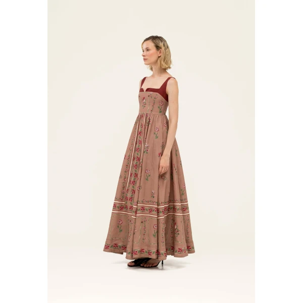 Agua By Agua Bendita Jaspe Quebrada Maxi Dress, view 4