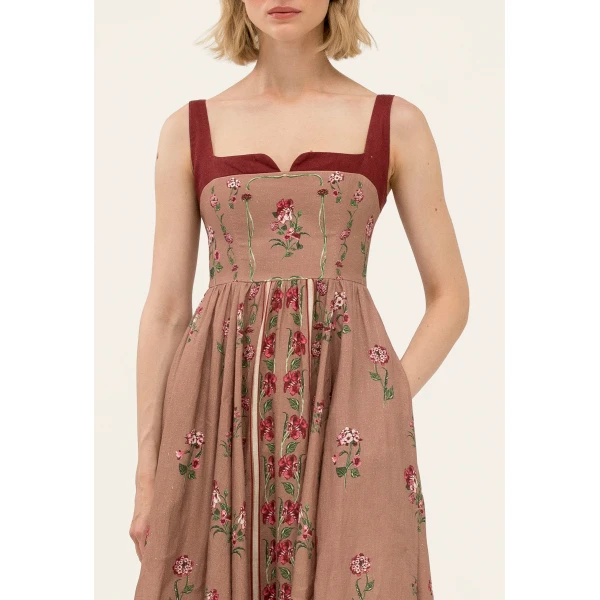 Agua By Agua Bendita Jaspe Quebrada Maxi Dress, view 6