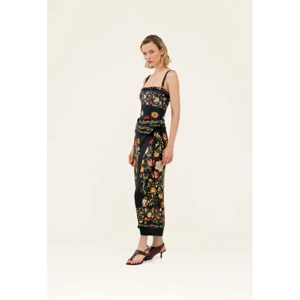 Agua By Agua Bendita Tierra Paramo Midi Pareo Skirt, view 2
