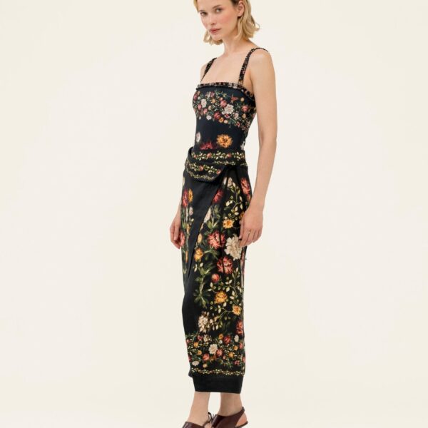 Agua by Agua Bendita Tierra Paramo Midi Pareo - Agua By Agua Bendita Skirts - Artisanal Colombian Resort Wear at Coveti