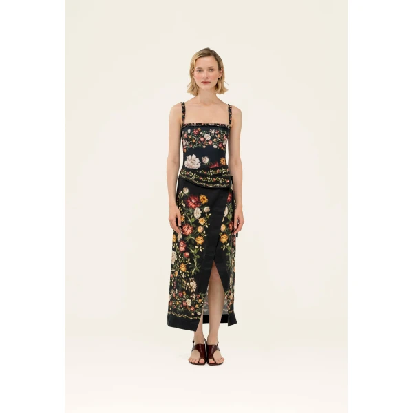 Agua By Agua Bendita Tierra Paramo Midi Pareo Skirt, view 4
