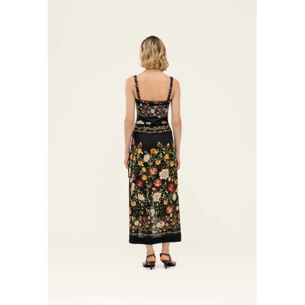 Agua By Agua Bendita Tierra Paramo Midi Pareo Skirt, view 5