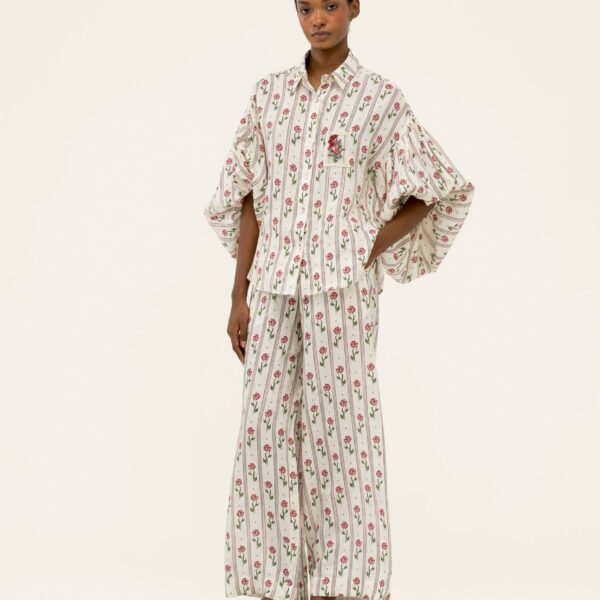 Agua by Agua Bendita Tota Quebrada Trousers - Agua By Agua Bendita Pants - Artisanal Colombian Resort Wear at Coveti