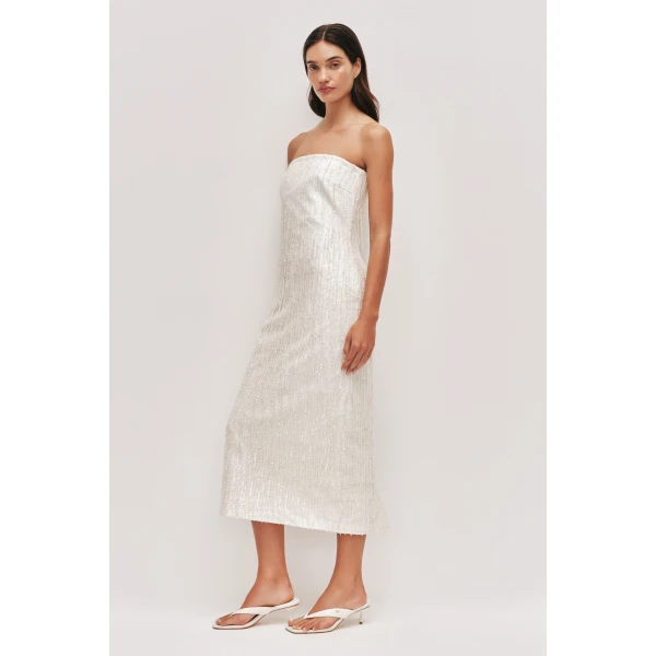 Aje Amulet Sequin Midi Dress, view 3