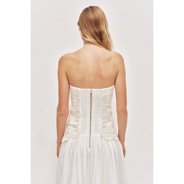 Aje Gia Embroidered Gown, view 5