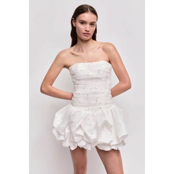 Aje Juniper Bubble Mini Dress, view 3