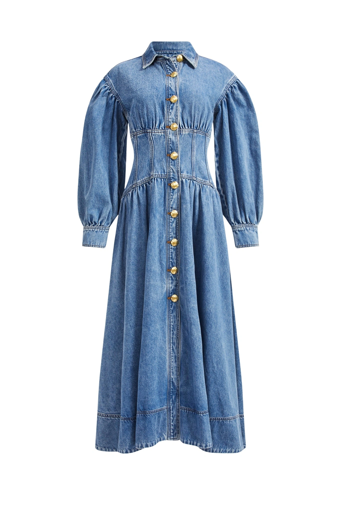 Aje-aus-Dresses-Lorraine-Denim-Midi-Dress-470190_nobg Aje Lorraine Denim Midi Dress