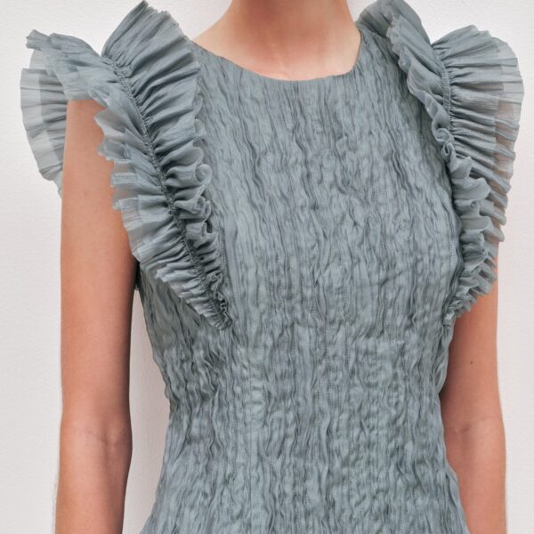 Aje clothing Aus Dresses – structured silhouette with raw femininity from Coveti