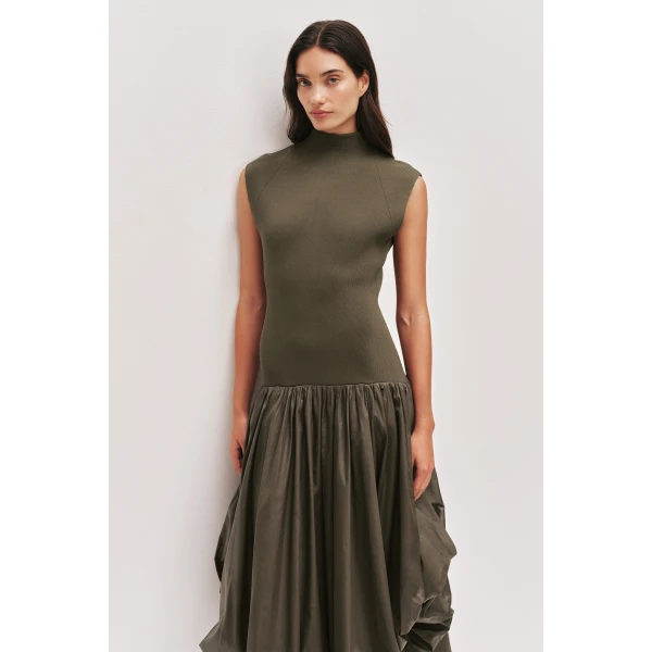 Aje Venetia Knit Midi Dress, view 3