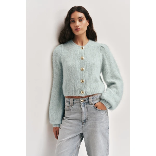 Aje Renee Fluffy Cardigan, view 3