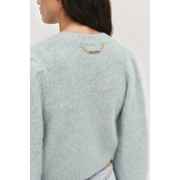 Aje Renee Fluffy Cardigan, view 4