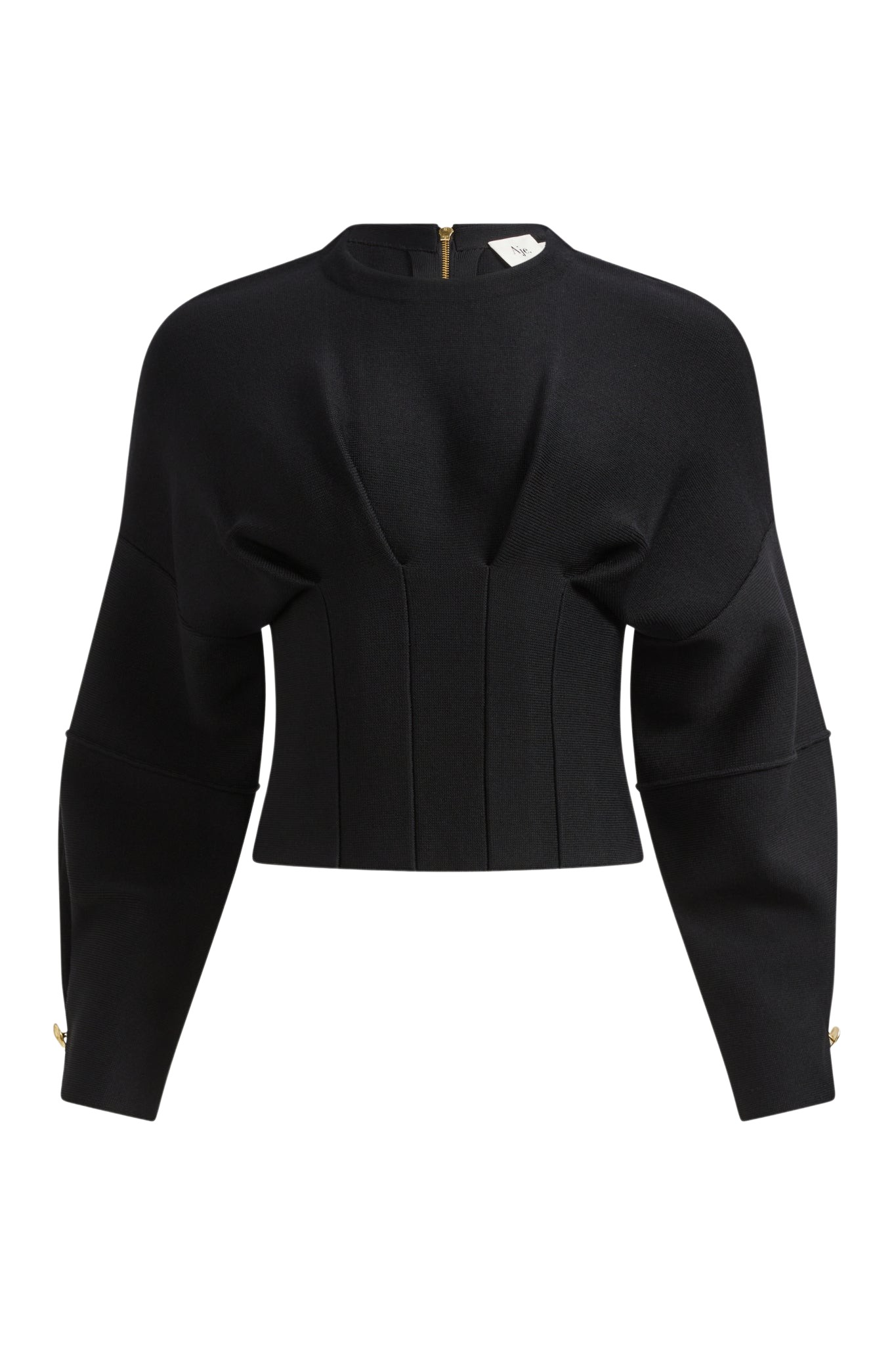 Aje-aus-Knitwear-Saige-Corset-Knit-Jumper-412880_nobg Aje Black Knitwear